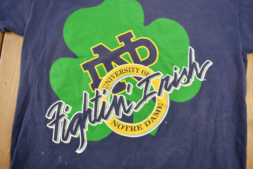 Vintage 1990s University Of Notre Dame Fightin Irish Collegiate T-Shirt