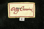 Vintage 1980s Oleg Cassini Leather Biker Jacket