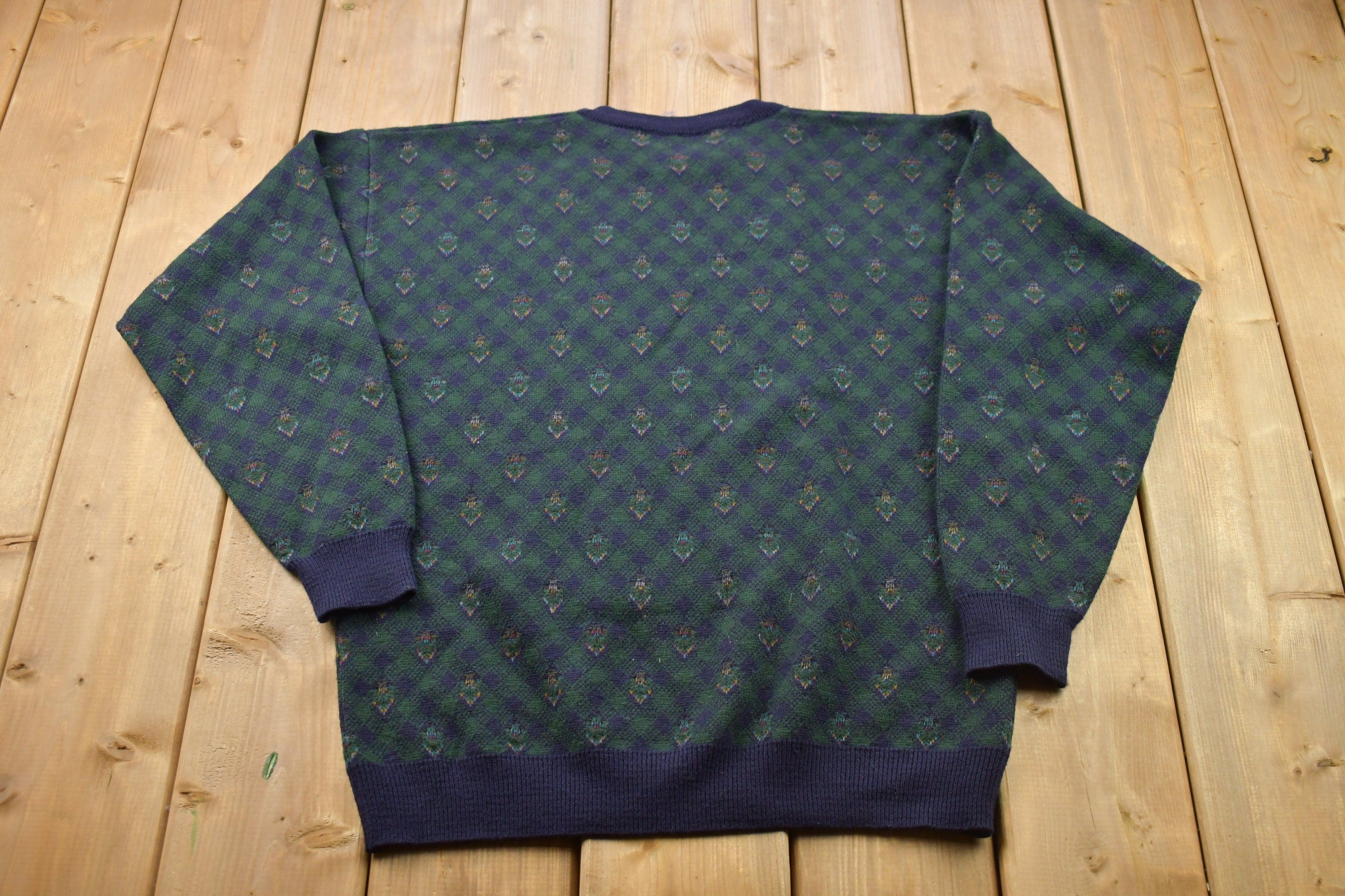Vintage 1990s Knitted Crewneck Sweater