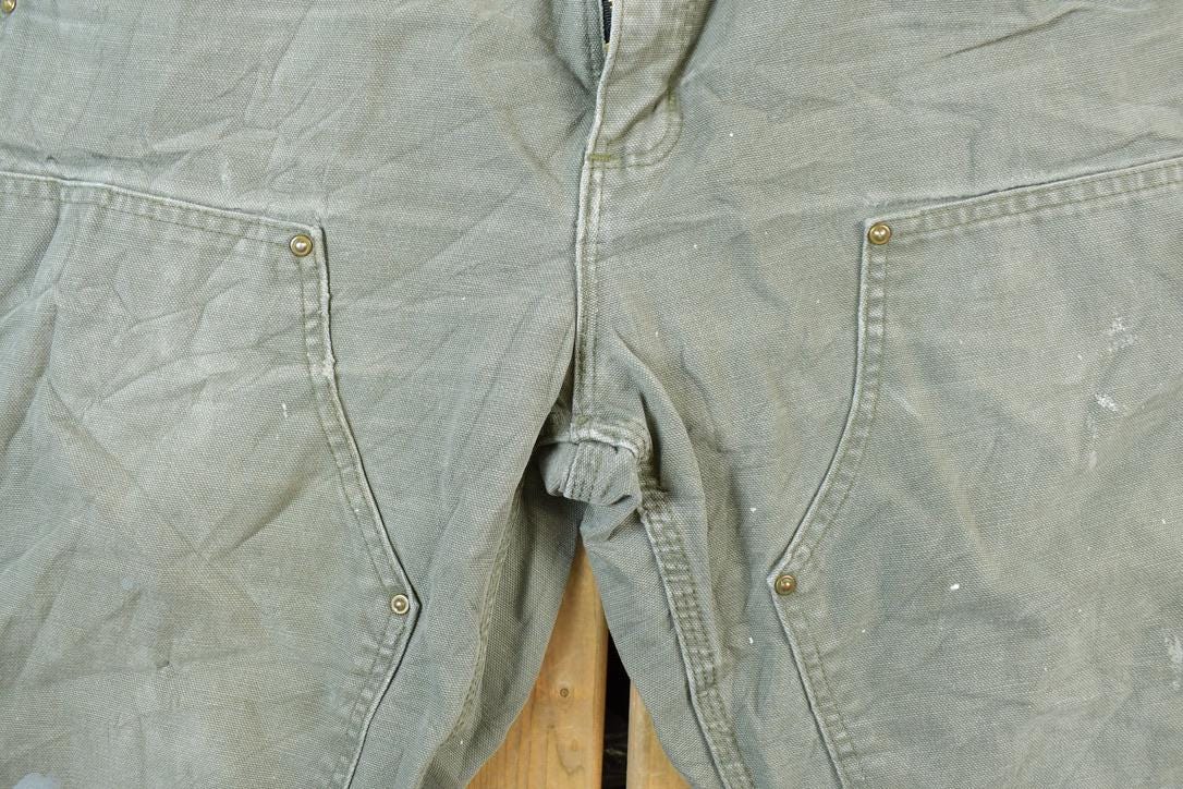 Vintage 1990s Carhartt Double Knee Work Pants Size 34 x 32