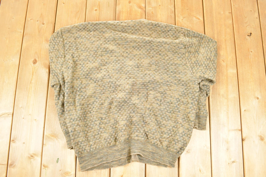 Vintage 1990s Shenandoah Abstract Knit Cardigan Sweater Men's L