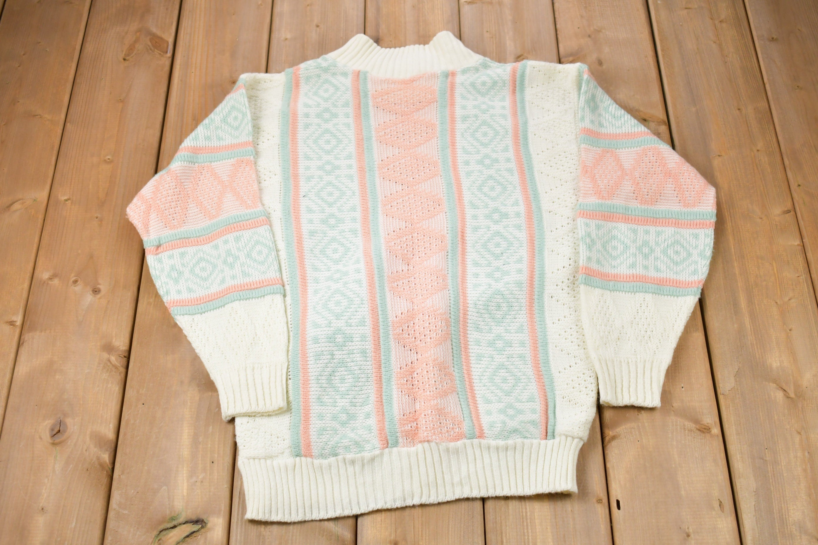 Vintage 1990s Abstract Knitted Sweater