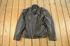 Vintage 1990s Jarvis Bond Leather Biker Jacket Men's Large