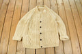 Vintage 1980s Bunratty Hand Knit Wool 3D Cable Knit Cardigan Sweater Men's Large