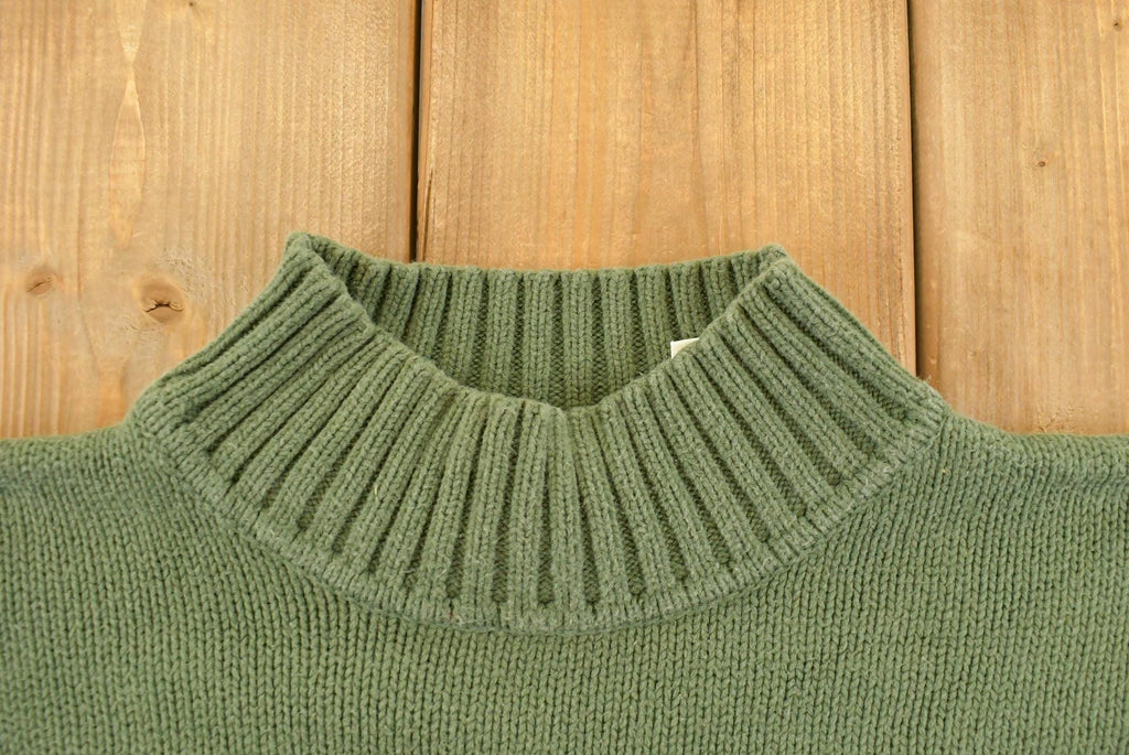Vintage 1990s Eddie Bauer Mock Neck Knit Sweater Women's Medium