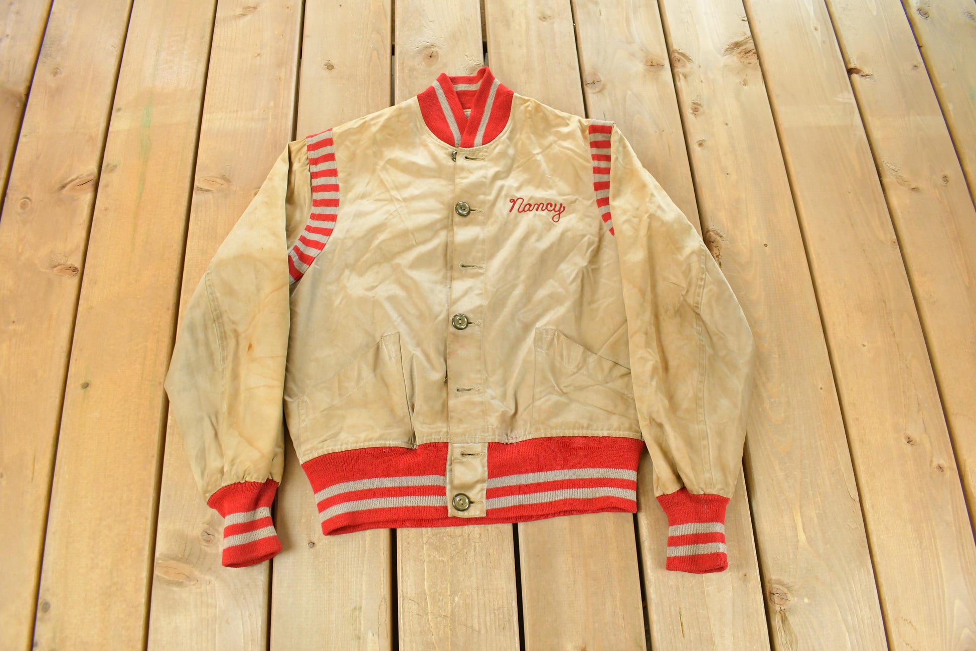 Vintage 1940s Duluth East Collegiate Varsity Jacket Men's Small
