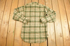 Vintage 1990s Pendleton Plaid Button Up Shirt Size L