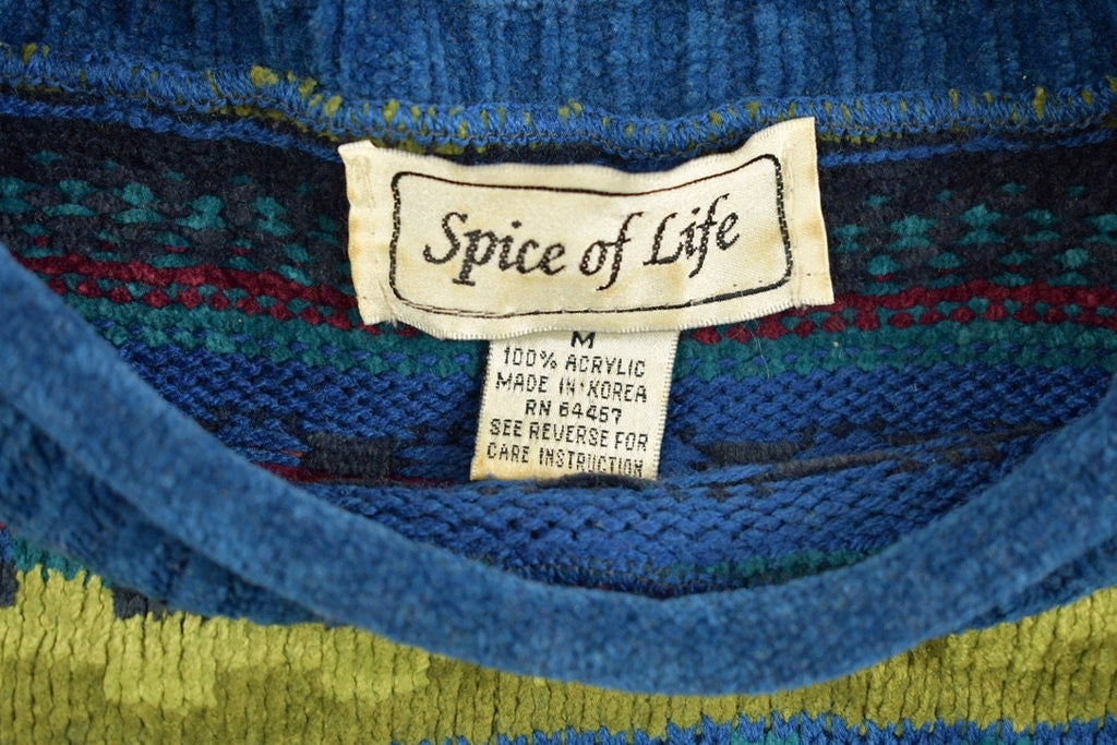 Vintage Spice Of Life Colourful Knitted Sweater