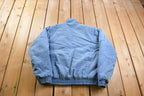 Vintage 1990s Horseradish Blue Button Up Bomber
