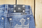 Vintage Y2K Miss Me Bedazzled Low Rise Jeans Size 26x31