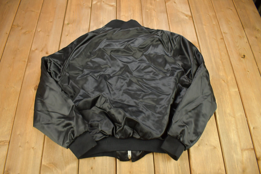 Vintage 1980s Westward Casino Las Vegas Satin Bomber Jacket