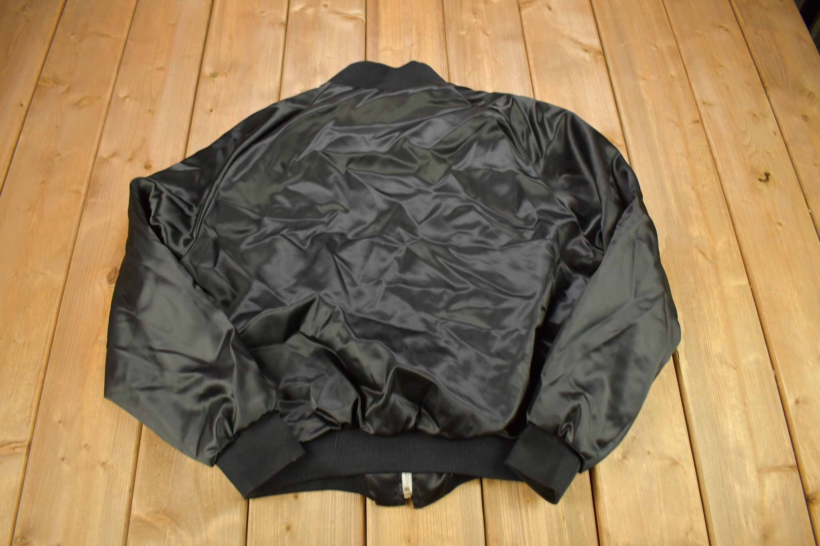 Vintage 1980s Westward Casino Las Vegas Satin Bomber Jacket