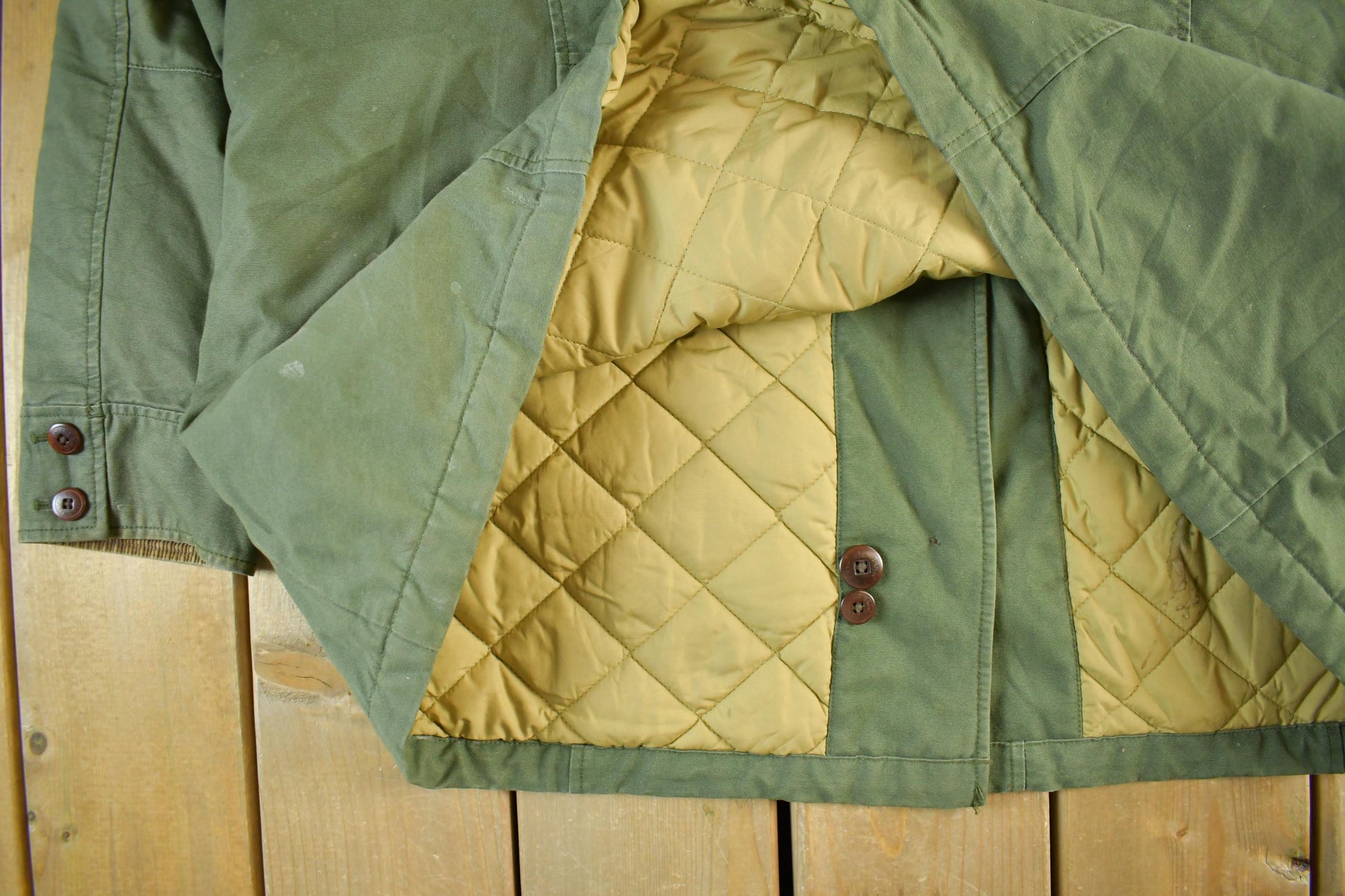 Vintage 2000s L.L Bean Quilt Lined Barn Chore Coat Women's 2XL