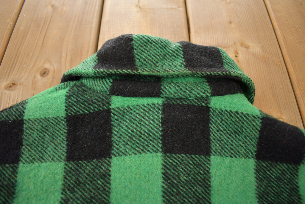 Vintage 1980s Regent Plaid Button Up Jacket