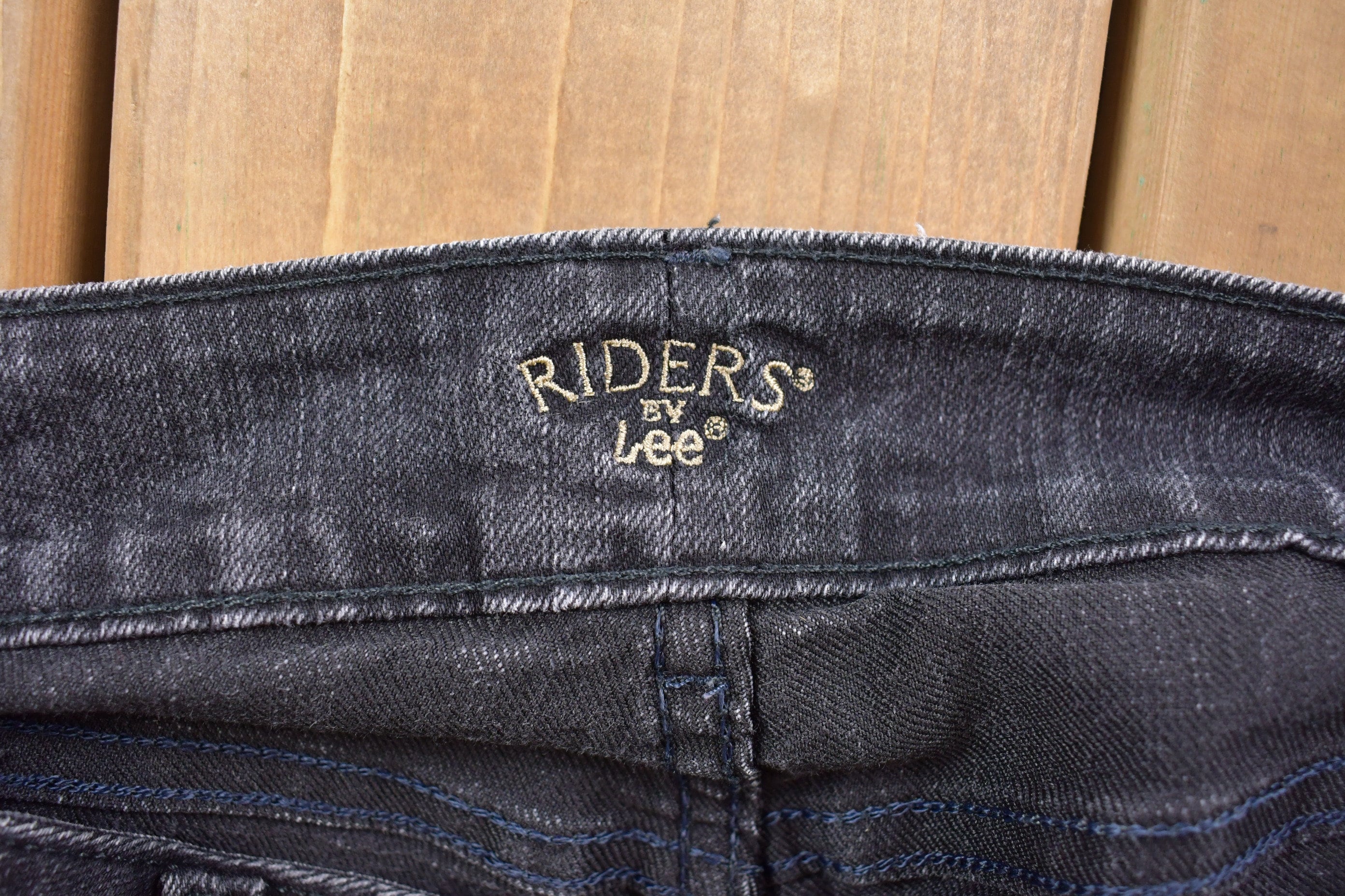 Vintage 1990s Riders by Lee Pleated Dark Denim Pants