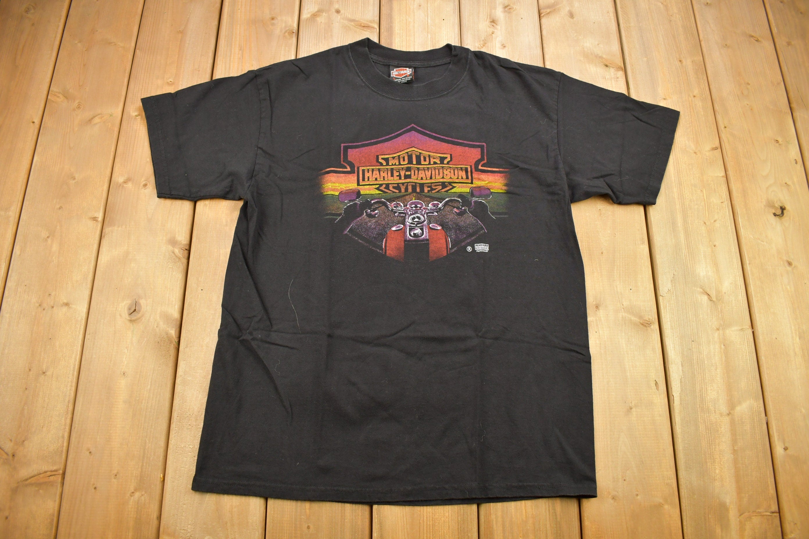 Vintage 1990s Harley Davidson Motorcycles Barrie Ontario Canada T-Shirt