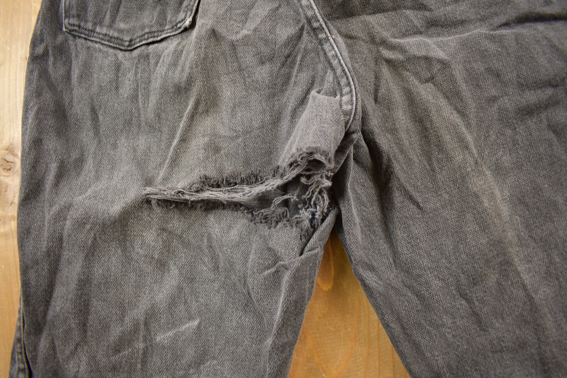 Vintage 1970s Wrangler Black Wash Denim Women's Jeans Size 28 x 31