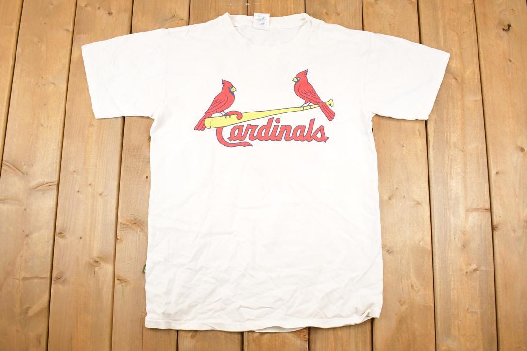 Vintage 1990s Majestic St Louis Cardinals MLB Souvenir Baseball T-Shirt Men's M