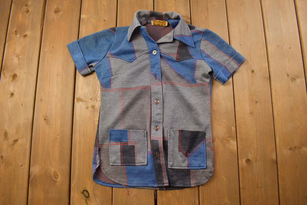 Vintage 1970s Mar-Lek Patterned Button Up Shirt