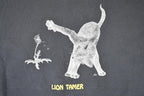 Vintage 1990s Lion Tamer Kitty Graphic Print Crewneck Sweatshirt Men's L