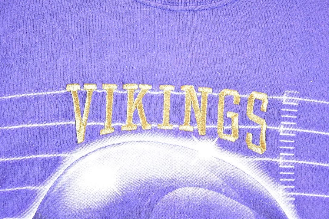 Vintage 1990s Minnesota Vikings NFL Crewneck Sweatshirt Size XL