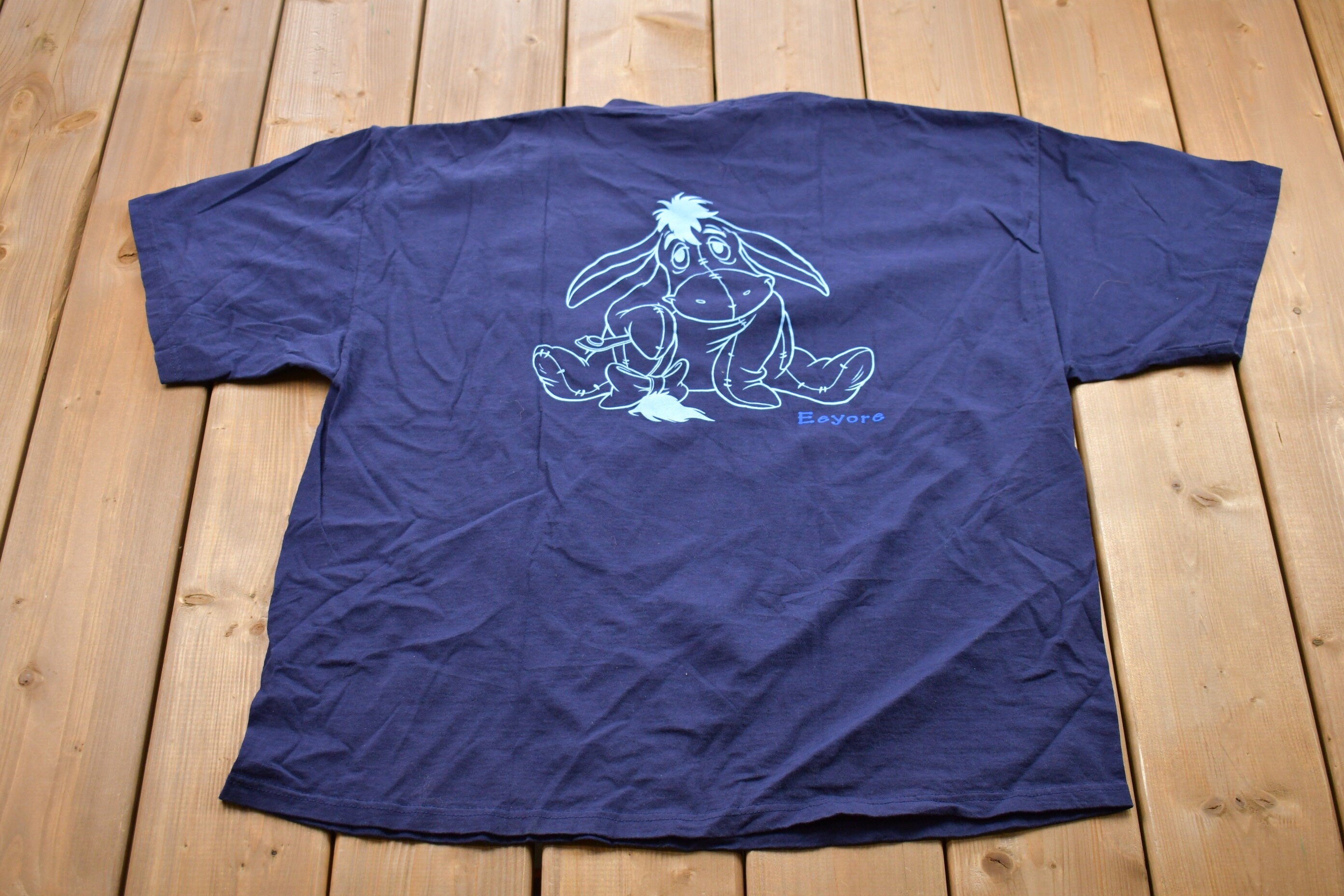 Vintage 1990s Kiss Me Eeyore Disney Graphic T-Shirt