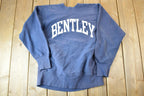 Vintage 1990s Bentley University Champion Reverse Weave Warm Up Sweatshirt /
