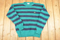 Vintage 1990s Izod Lacoste Striped Knit Crewneck Sweater Men's L