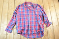 Vintage 1990s Eddie Bauer Plaid Button Up Shirt Mens L
