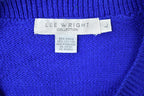 Vintage 1990s Lee Wight Collection Knit Crewneck Sweater / 90s Crewneck / Made In USA / Preppy