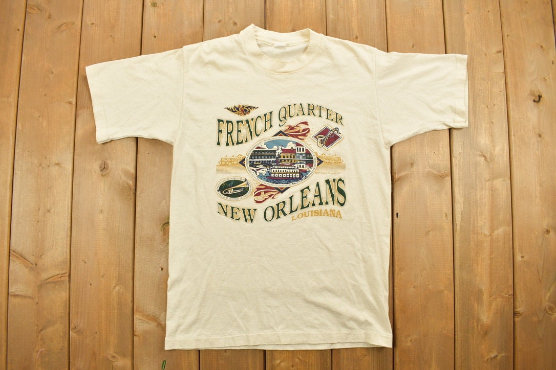 Vintage 1990s New Orleans French Quarter Souvenir T Shirt