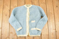 Vintage 1970s Tami Hand Knit Abstract Knit Cardigan Sweater Women's M