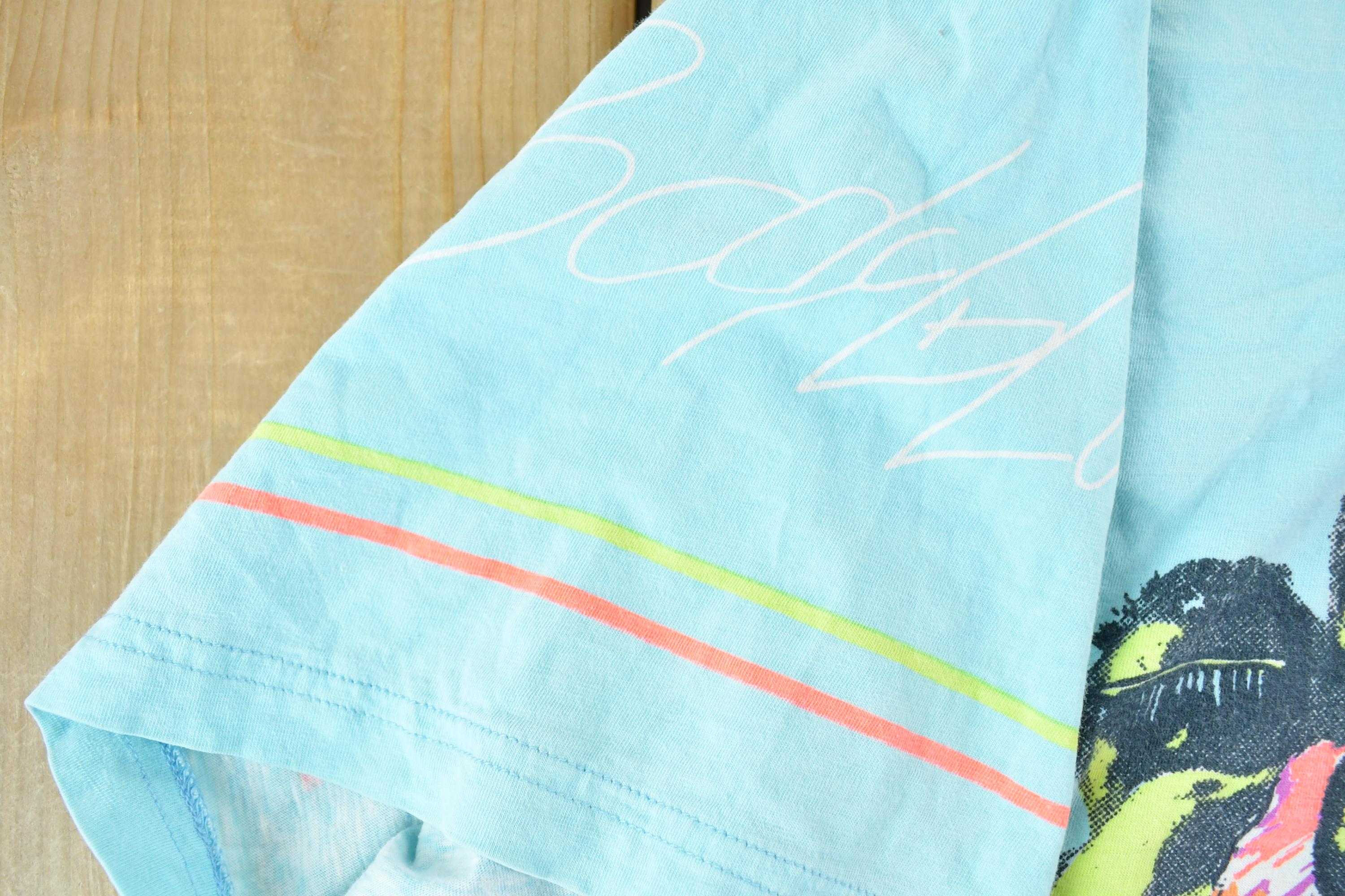Vintage 1988 Body Glove All Over Print Neon Single Stitch Surfing T-Shirt