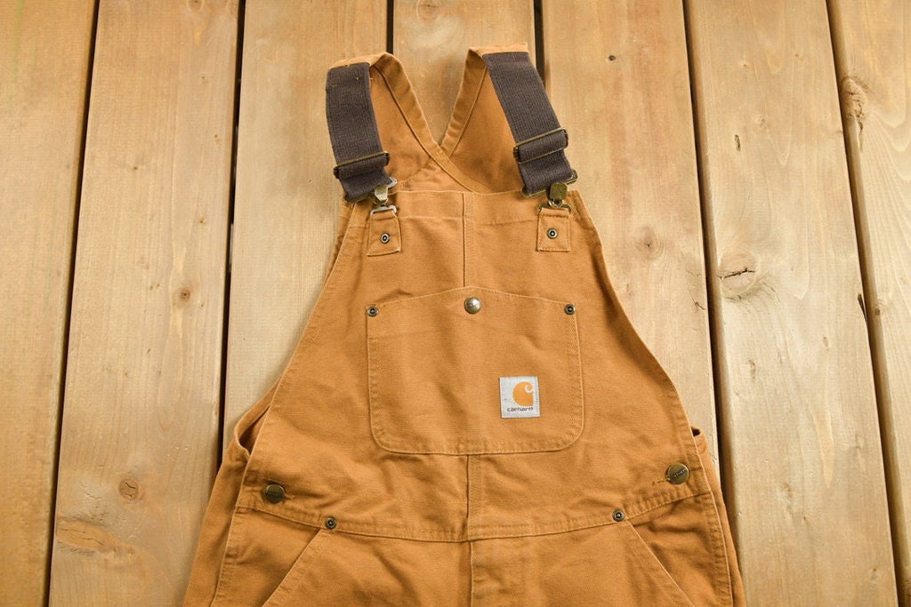 Vintage 1990s Carhartt Double Knee Canvas Overalls
