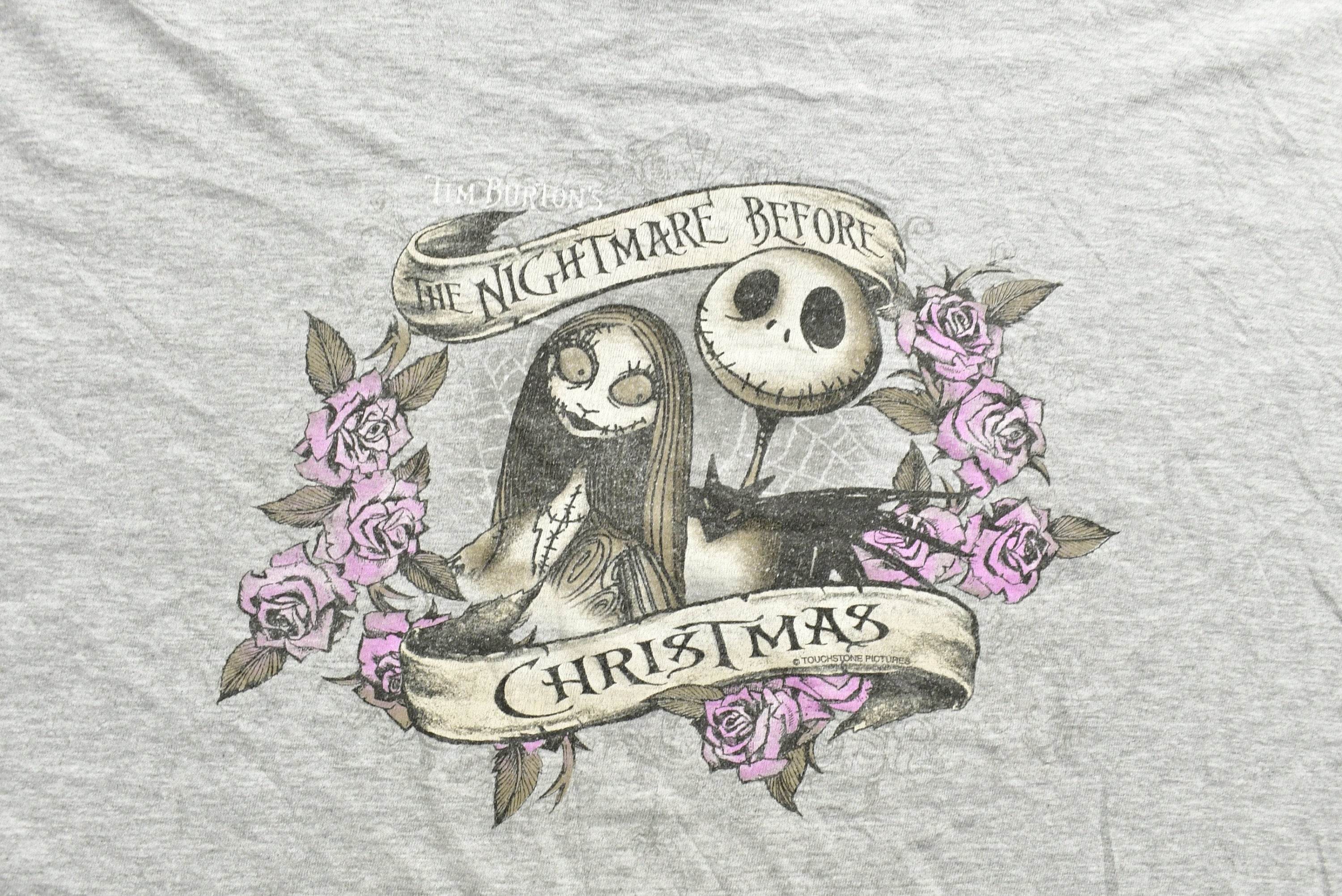 Vintage 1993 Nightmare Before Christmas Cartoon T-Shirt , 90s Graphic Tee , Vintage Disney , Disney Store , Cartoonist , American Streetwear
