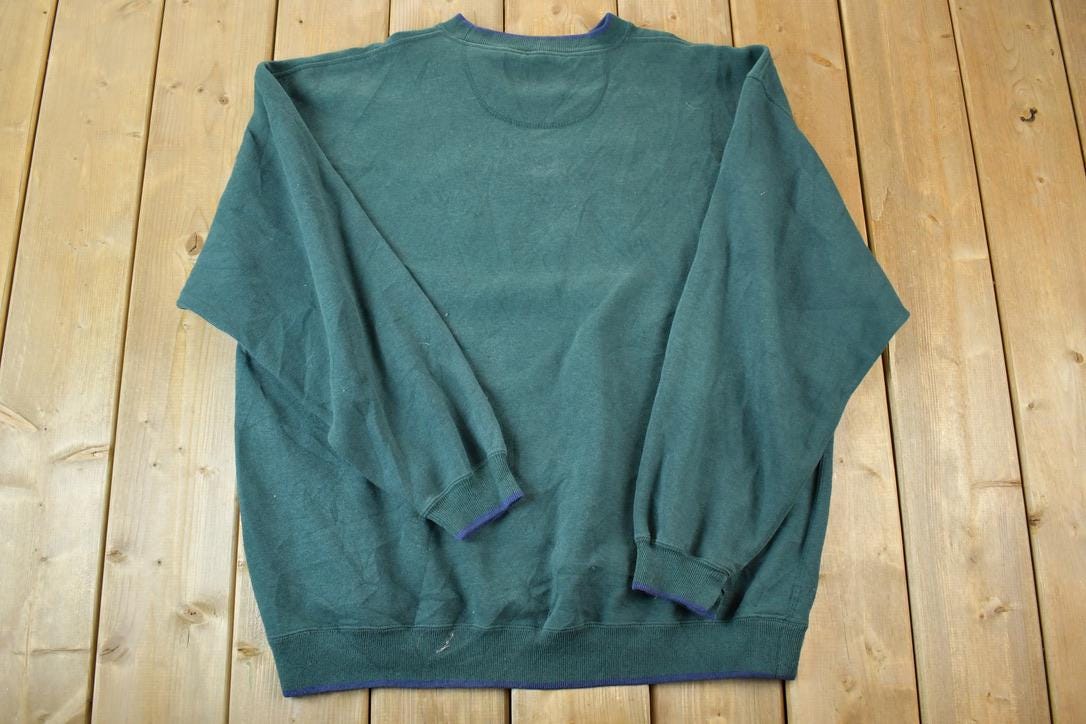 Vintage 1990s Ski Whistler British Columbia Souvenir Heavyweight Crewneck Sweatshirt