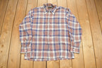 Vintage 1980s Town Craft JC Penney Flannel Button Up Shirt