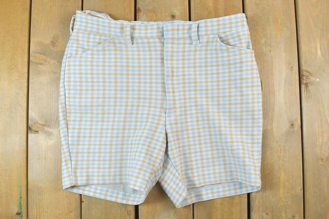Vintage 1960s Plaid Shorts
