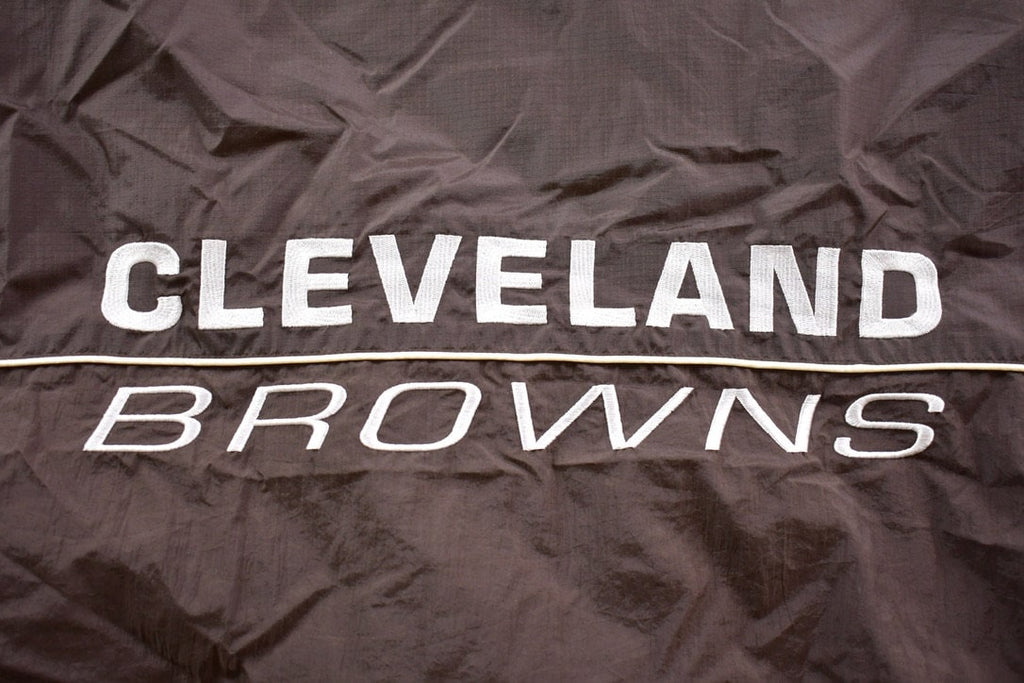Vintage 1990s Cleveland Browns NFL Game Day Embroidered Windbreaker