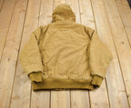 Vintage 1990s Hooded Cabelas Embroidered Outdoor Gear Workwear Jacket