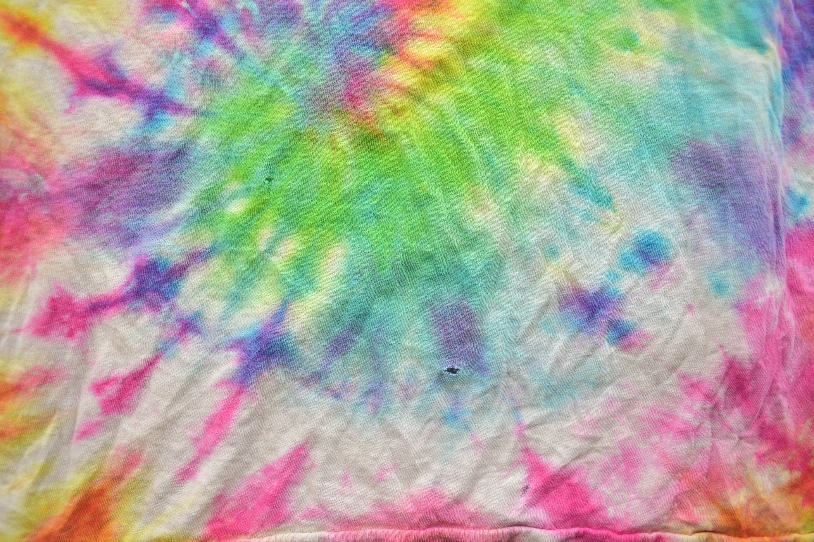 Vintage 1990s Tie Dye All Over Print T-shirt  Vintage Tie Dye Tee  Music Promo  Tie Dye  Single Stitch  Hippie