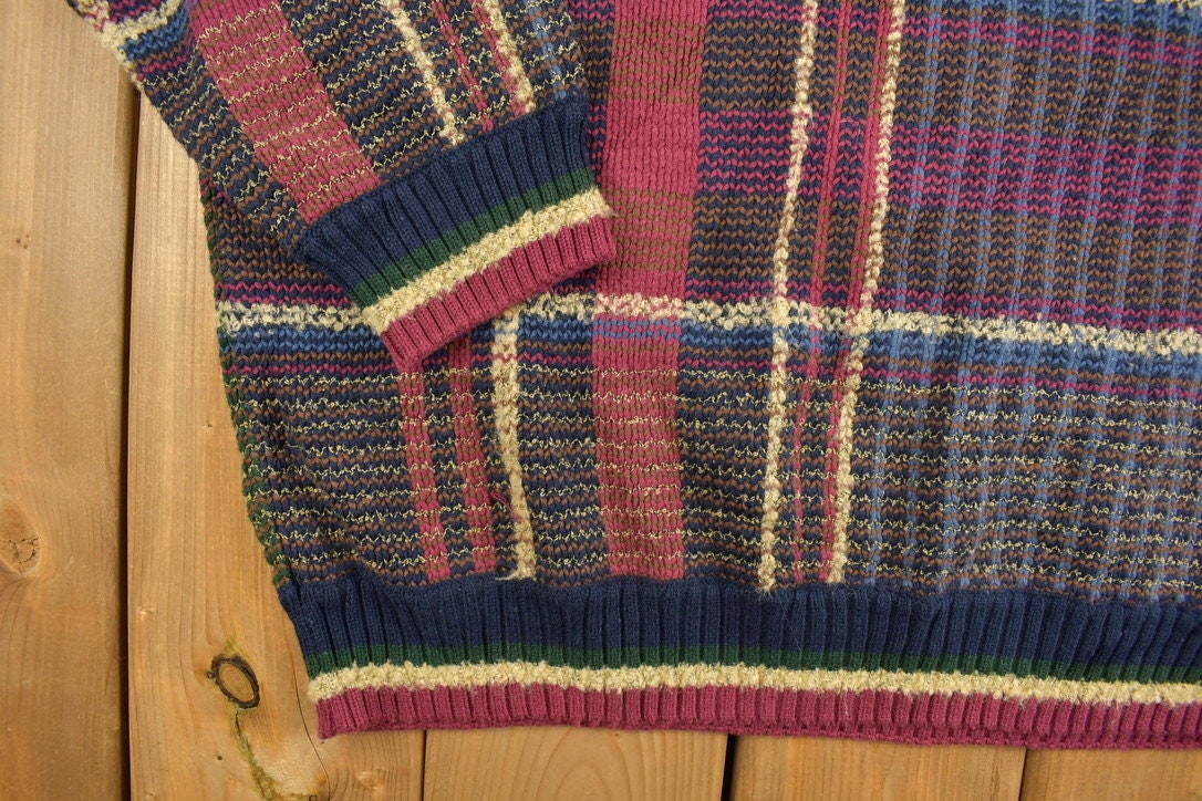 Vintage 1990s Croft & Barrow Knitted Crewneck Sweater