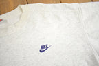 Vintage 1990s Nike Grey Tag Mini Logo Crewneck Sweatshirt