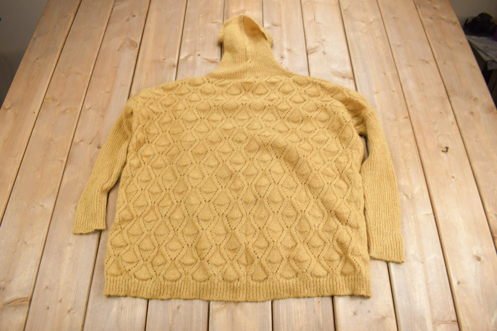 Vintage 1990s Elsamanda Women's Knit Turtleneck Sweater