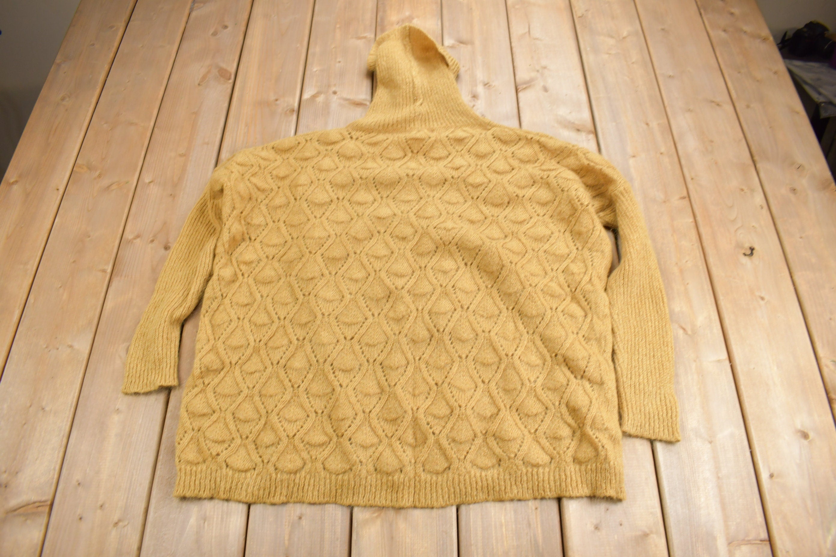 Vintage 1990s Elsamanda Women's Knit Turtleneck Sweater
