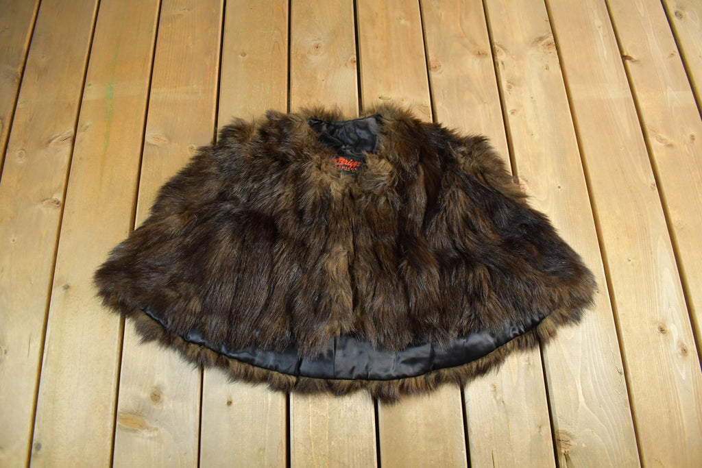 Vintage 1980s The Briggs Furriers Fur Shawl Women's M-L