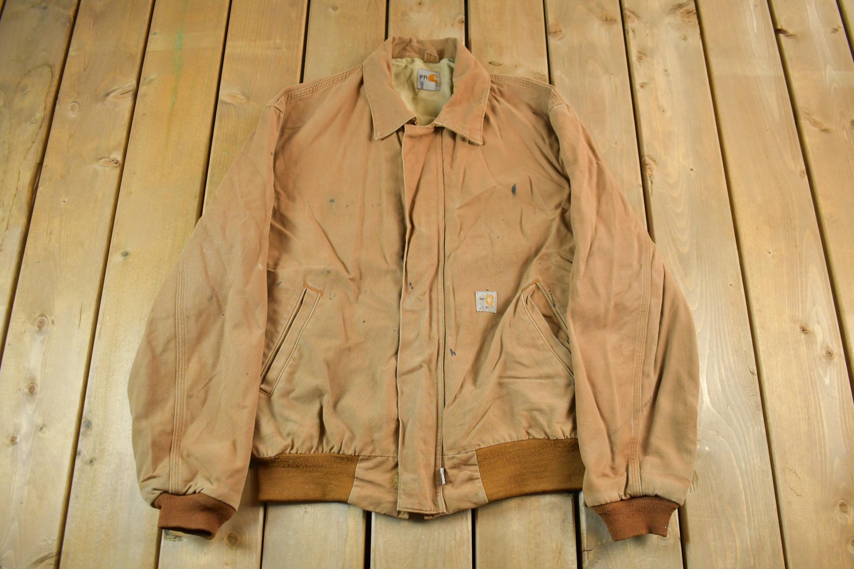 Vintage 2000s Carhartt Jacket FR Fire Resistant Men's Large