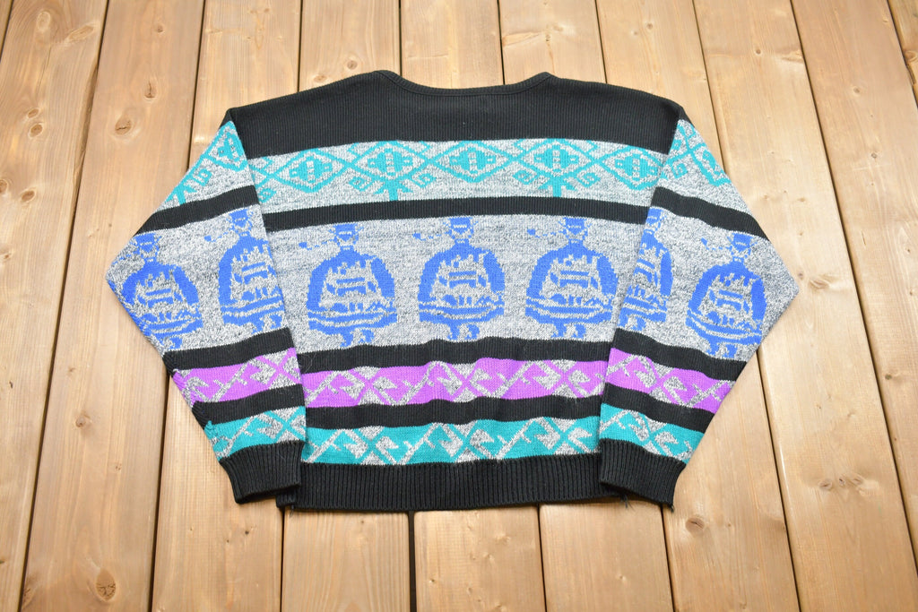 Vintage Looking Good Psychedelic Knitted Sweater