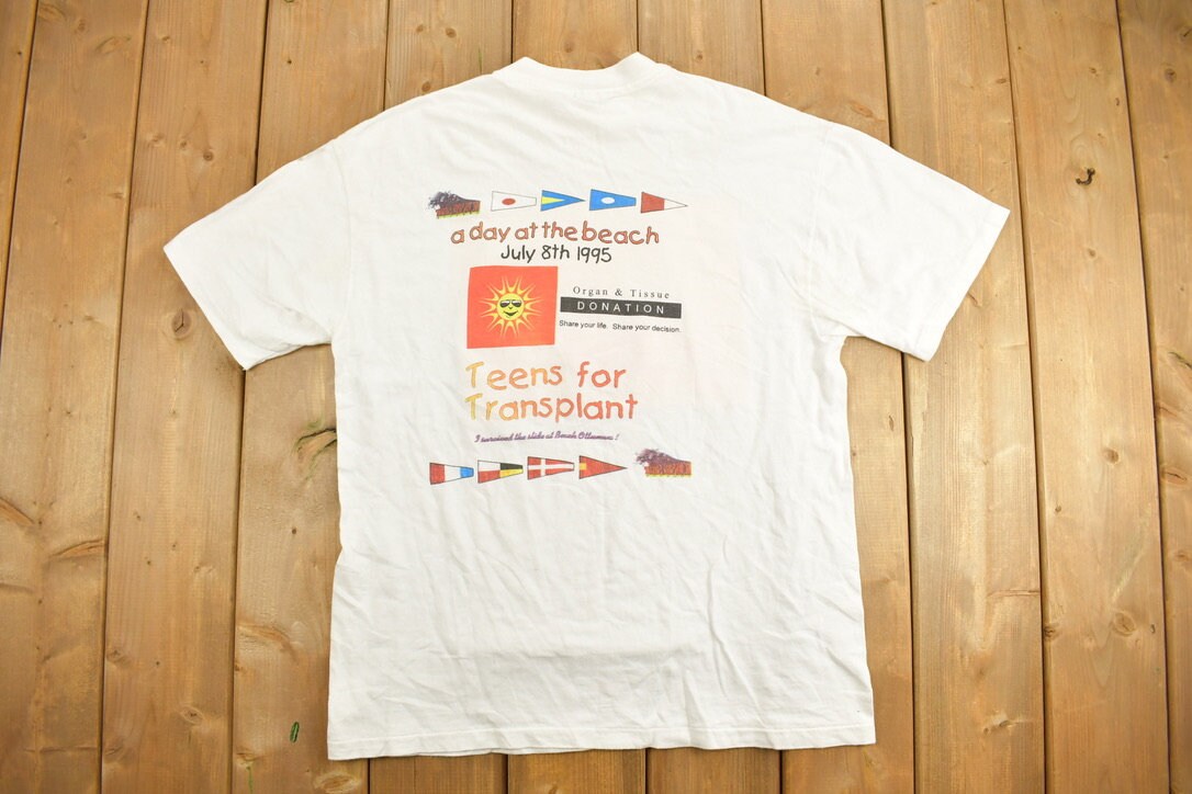 Vintage 1990s Organ Donor Promo Graphic T-Shirt