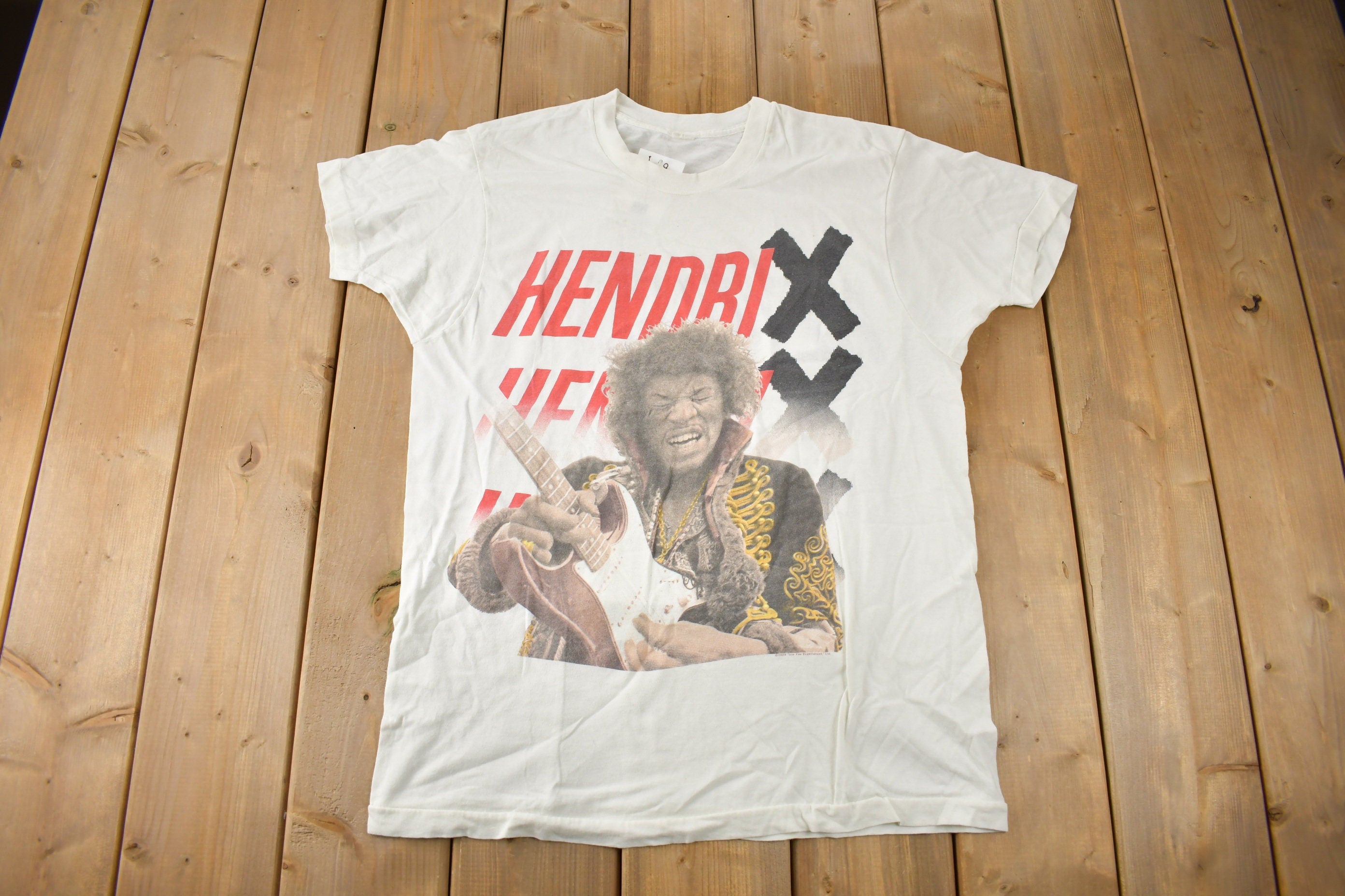 Vintage 1989 Jimi Hendrix Portrait Graphic T-shirt Made In USA Size M